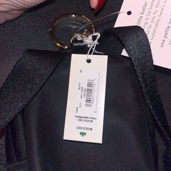 Authentic Kate Spade Micro Backpack Keychain Wallet *Brand NEW with tags!* - Picture 6 of 6